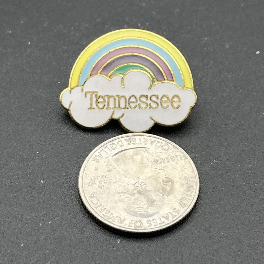 Tennessee Cloud Rainbow United States Of America‎ Lapel Hat Pin